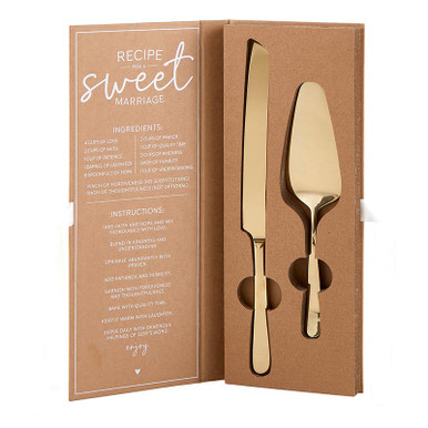 Nuestra Boda Cake Server & Knife Set - Joyful Events Store