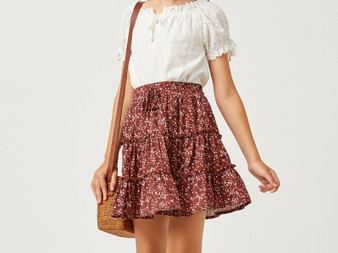 Burgundy Skirt