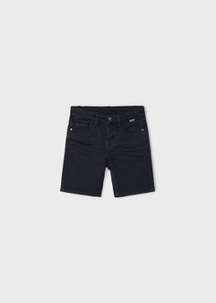 Dark Grey Stretch Twill Shorts