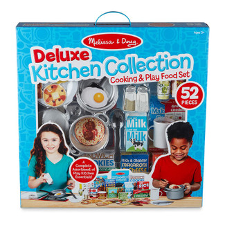 M&D Deluxe Kitchen Collection Cooking & Play Food Set