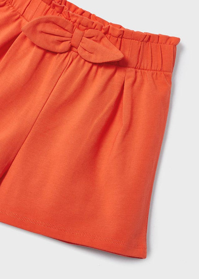 Bright Orange Bow Shorts