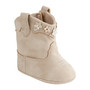 Taupe Wester Boot with Shimmer Flowers