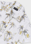 White Surf Palm Print Button Up Shirt