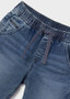 Denim jogger bermuda