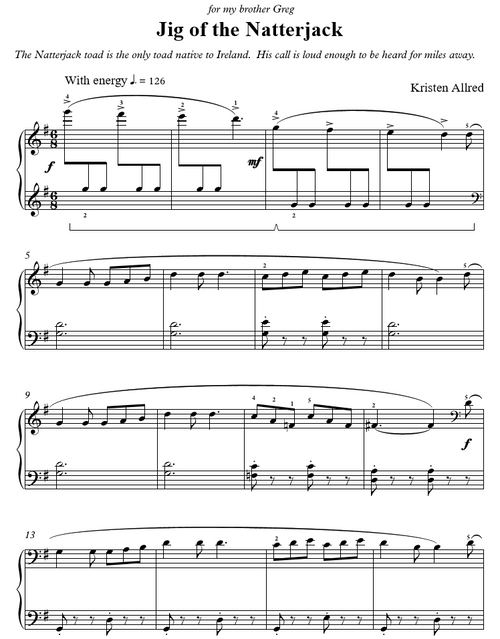 Nature's Cacophany Book 2 (Intermediate Piano Solos)
