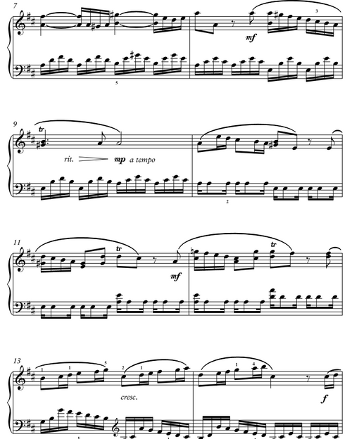 Largo from  Vivaldi's "Winter" (Intermediate Piano Solo Sheet Music)