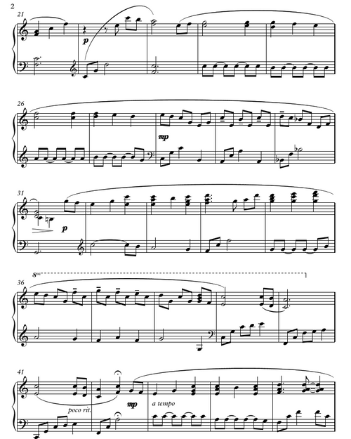 A Poor Wayfaring Man of Grief (Intermediate Piano Solo)