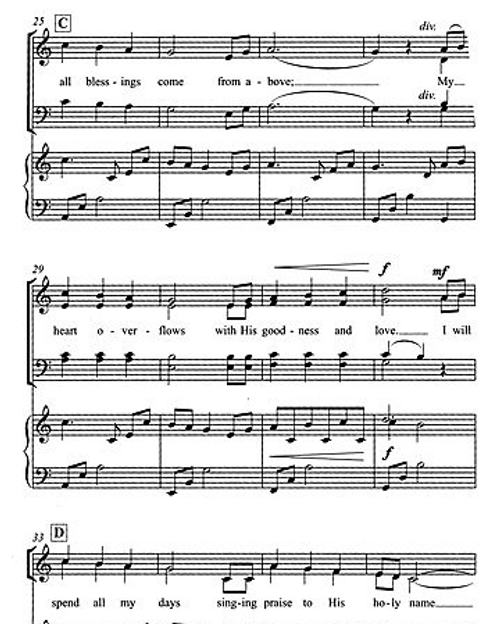 For His Many Gifts (SATB) Thanksgiving