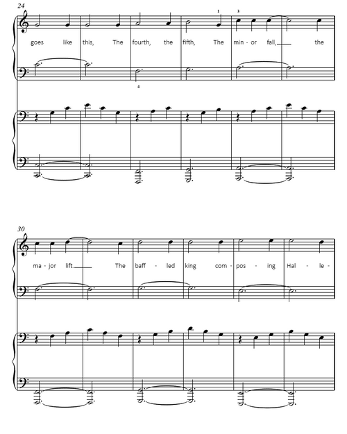 Hallelujah store simple piano