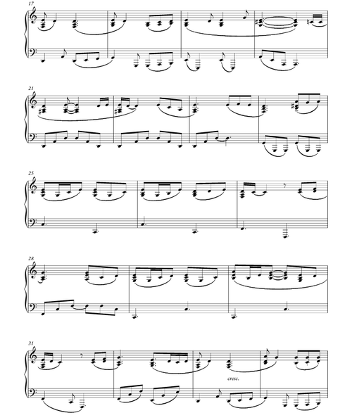 Dance With Me - Bruno Mars (Intermediate Piano Sheet Music)