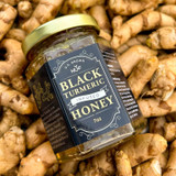 Black Turmeric Honey with fresh rhizomes