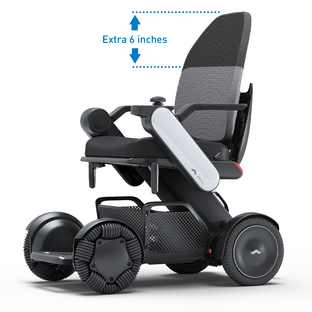 WHILL Model C2 High Back Power Chair | Portable Smart Wheelchair