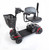 lightweight mobility scooter with swivel seat and adjustable armrests outdoor use