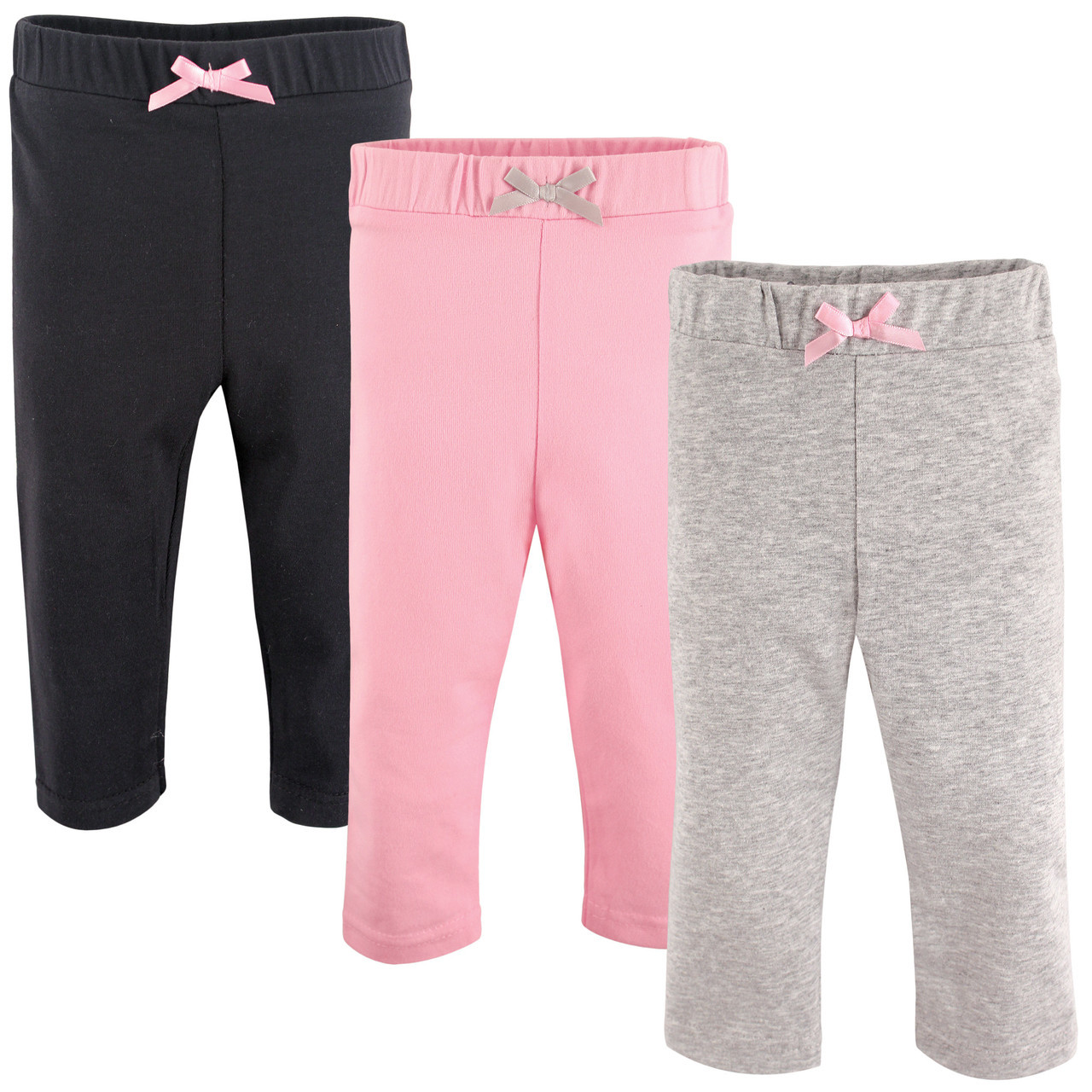 Babyhug Ankle Length Three Fourth Leggings Dot Print Pack Of 3 - Multicolor