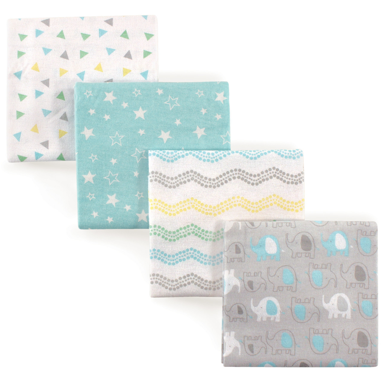Luvable Friends Flannel Receiving Blankets, Rosado Con Puntos