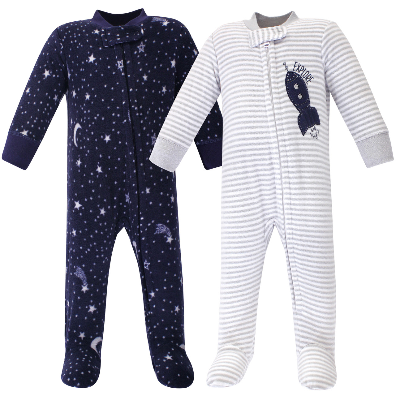 Yoga Sprout Fleece Sleep and Play, 2Pack, Unicorn Baby and Toddler