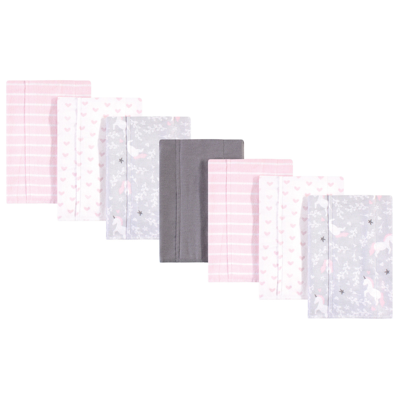 Hudson Baby Cotton Flannel Burp Cloths Whimsical Unicorn One