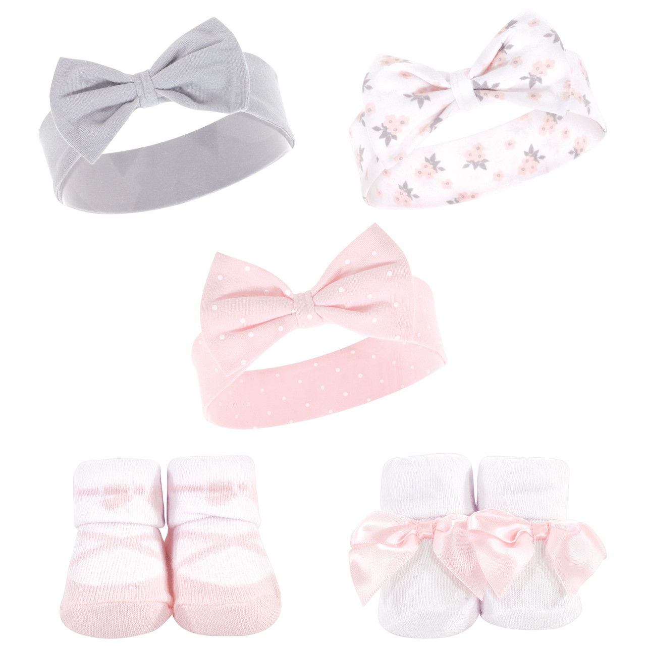 hudson baby headband and socks set