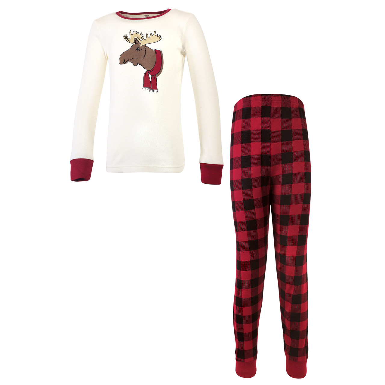 Touched by Nature Family Holiday Pajamas, Moose Kids - Hudson