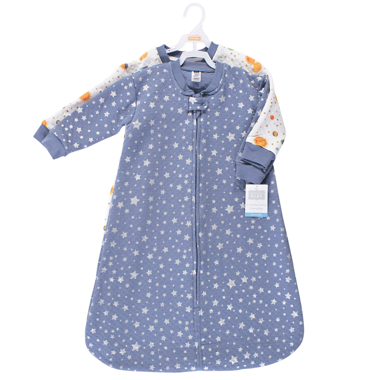 Hudson Baby Unisex Quilted Long Sleeve Baby Sleeping Bag And Wearable