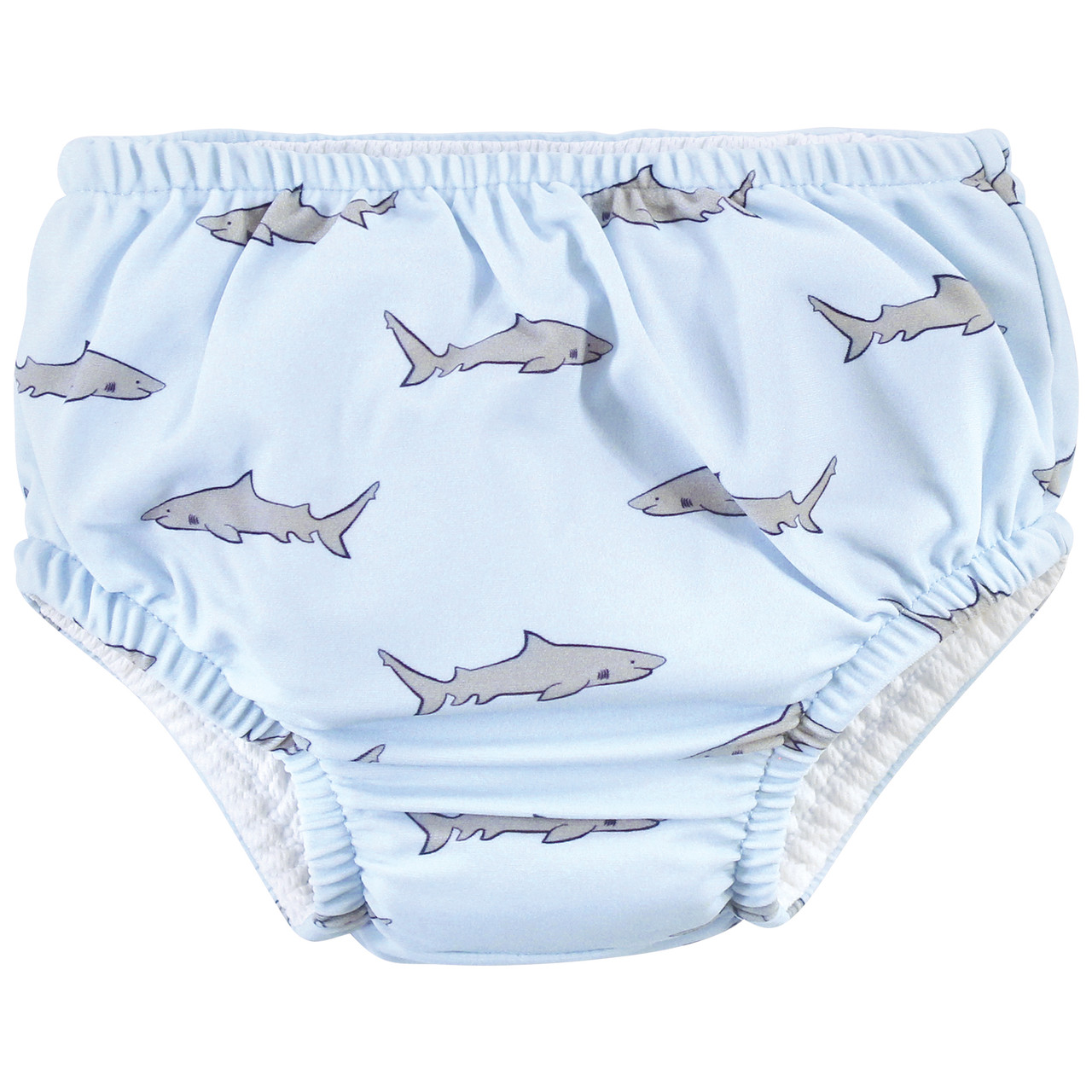 Hudson Baby Swim Diapers, Blue Gray Shark Hudson Childrenswear