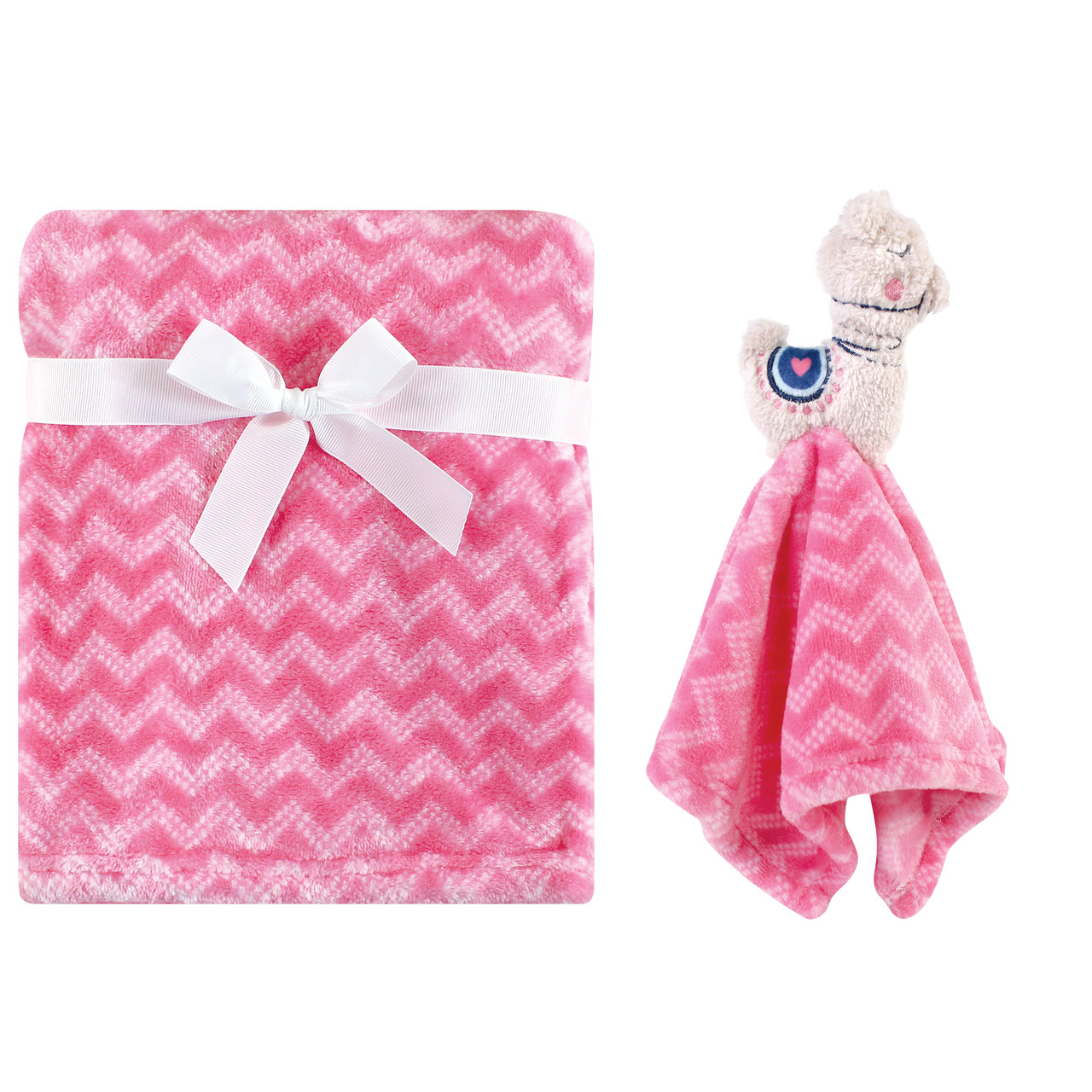 Hudson Baby Plush Blanket with Security Blanket Llama Hudson