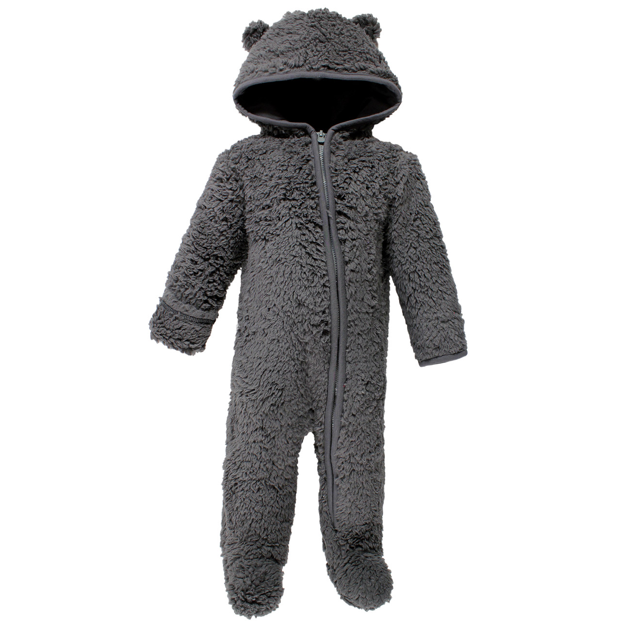Hudson Baby Fleece Sleep and Play, Charcoal Hudson Childrenswear