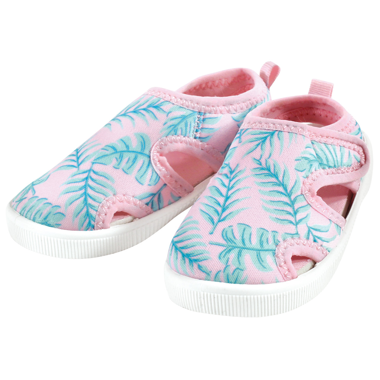 Hudson Baby Infant Toddler and Kids Girl Sandal and Water Shoe Pink Palm Leaf