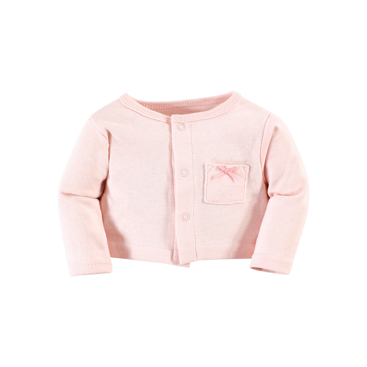 Hudson Baby Infant Girl Cotton Dress and Cardigan Set, Pastel Sea