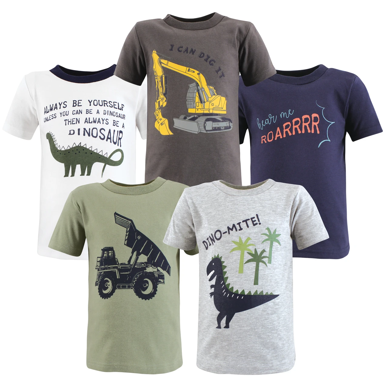 T-shirt Bébé Garçon Mulberribush Véhicules De Chantier - Taille 3-6 Mois, Neuf Avec étiquettes