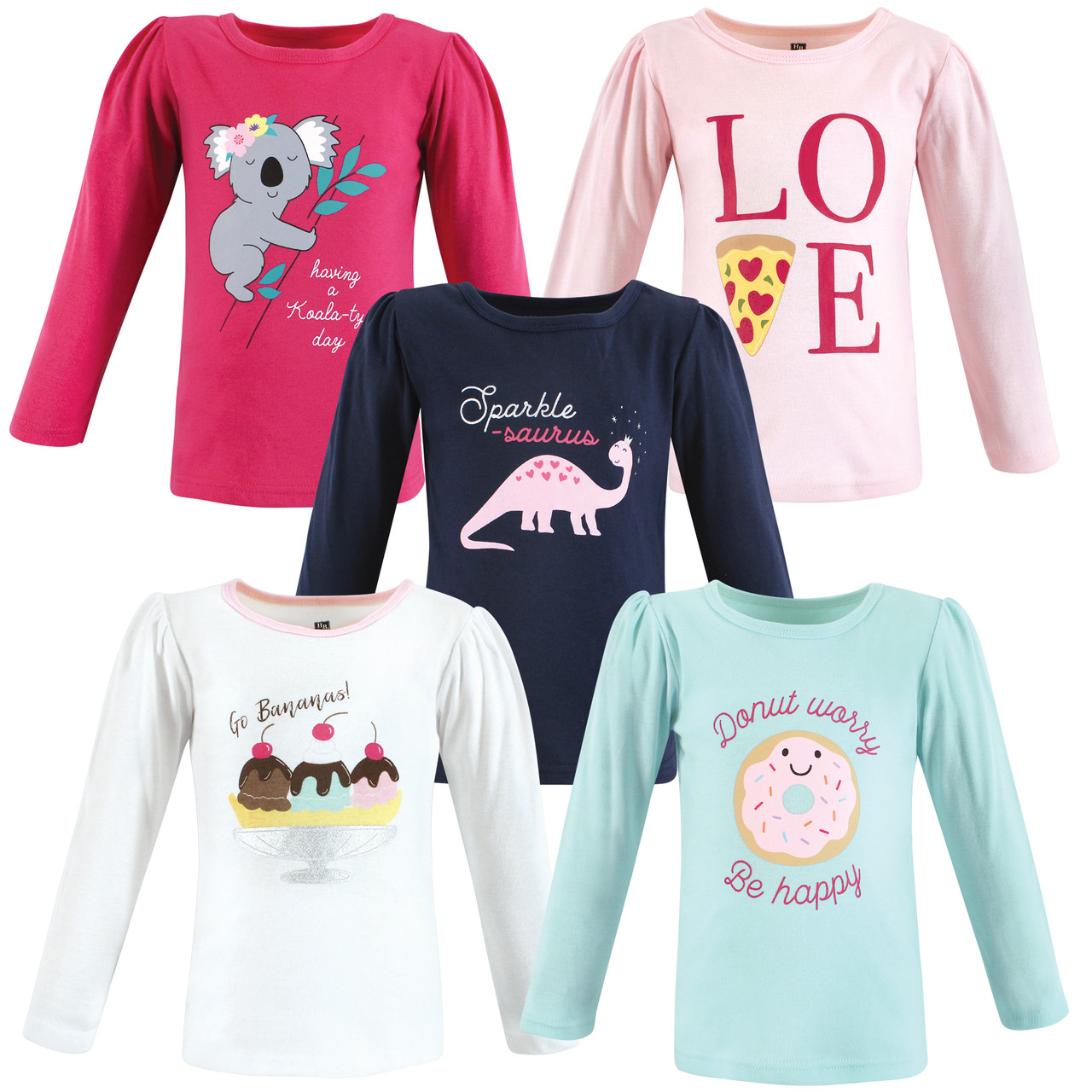 Toddler Girls Long Sleeve T-Shirt, Graphic T-Shirts