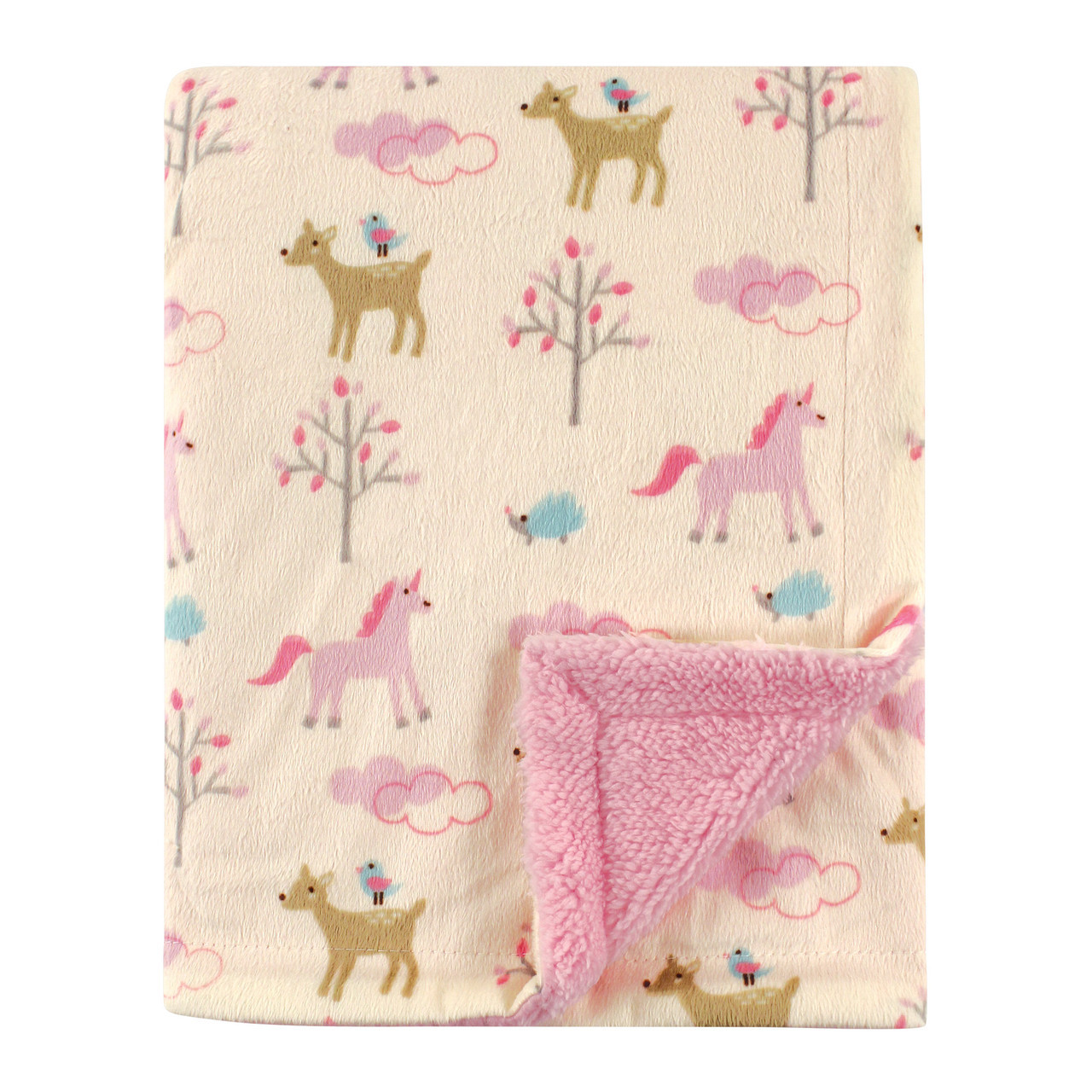 Luvable Friends Mink Sherpa Blanket Forest Animals Baby And Toddler Clothes Accessories And Essentials