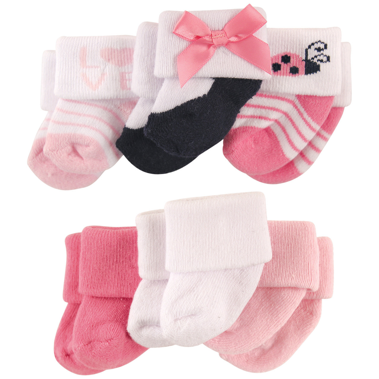 Newborn Baby Socks On 12-Pack Baby Neutral Southwest Terry Wiggle