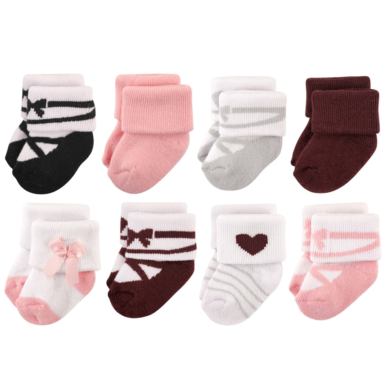 Hudson Baby Socks, 8-Pack, Ballet 