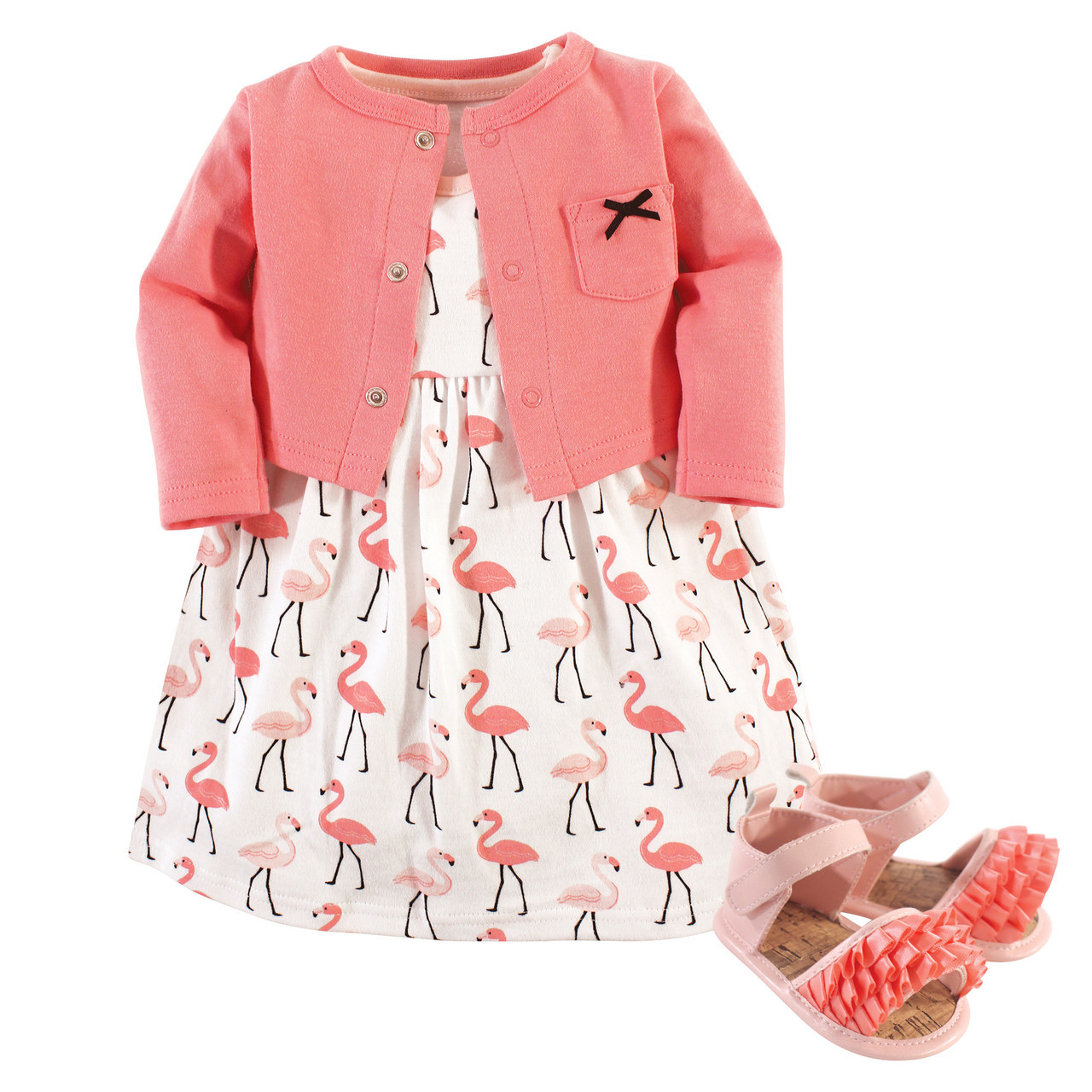 flamingo baby dress