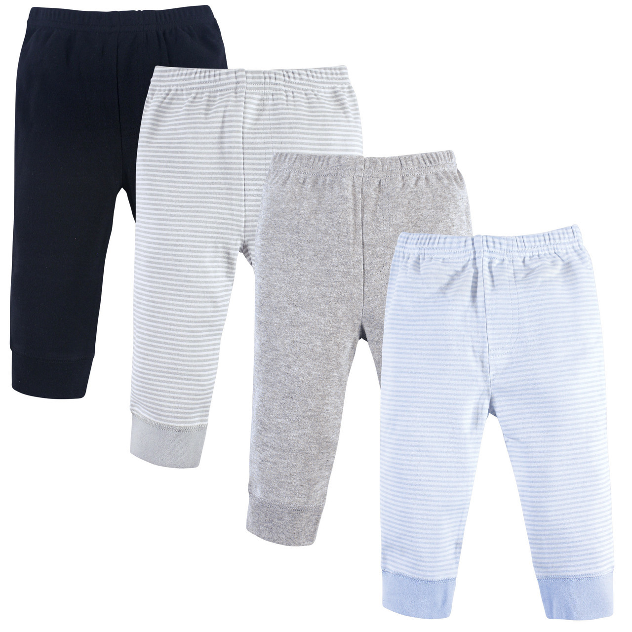 Luvable Friends Baby-Tapered-Ankle-Pants – 3er Pack, Pink Gestreift, Größe 5T