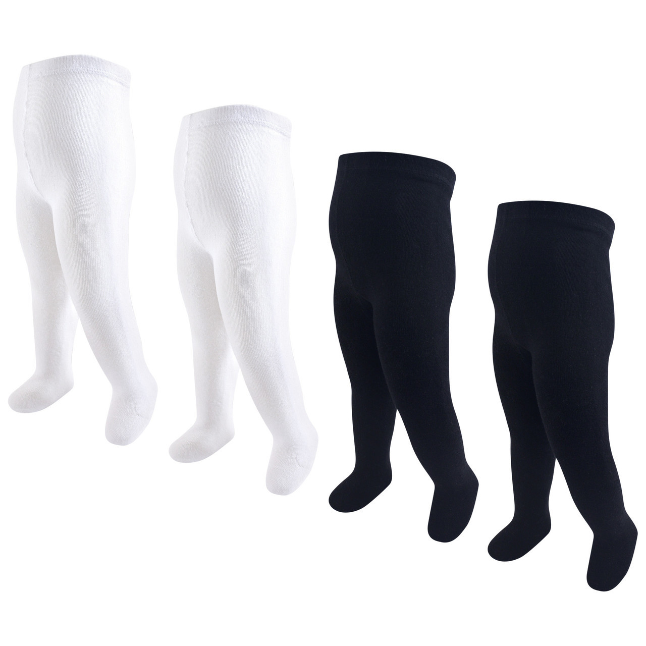 Hudson Baby Cotton Tights, 4-Pack, Black and White  Baby and Toddler  Clothes, Accessories and Essentials