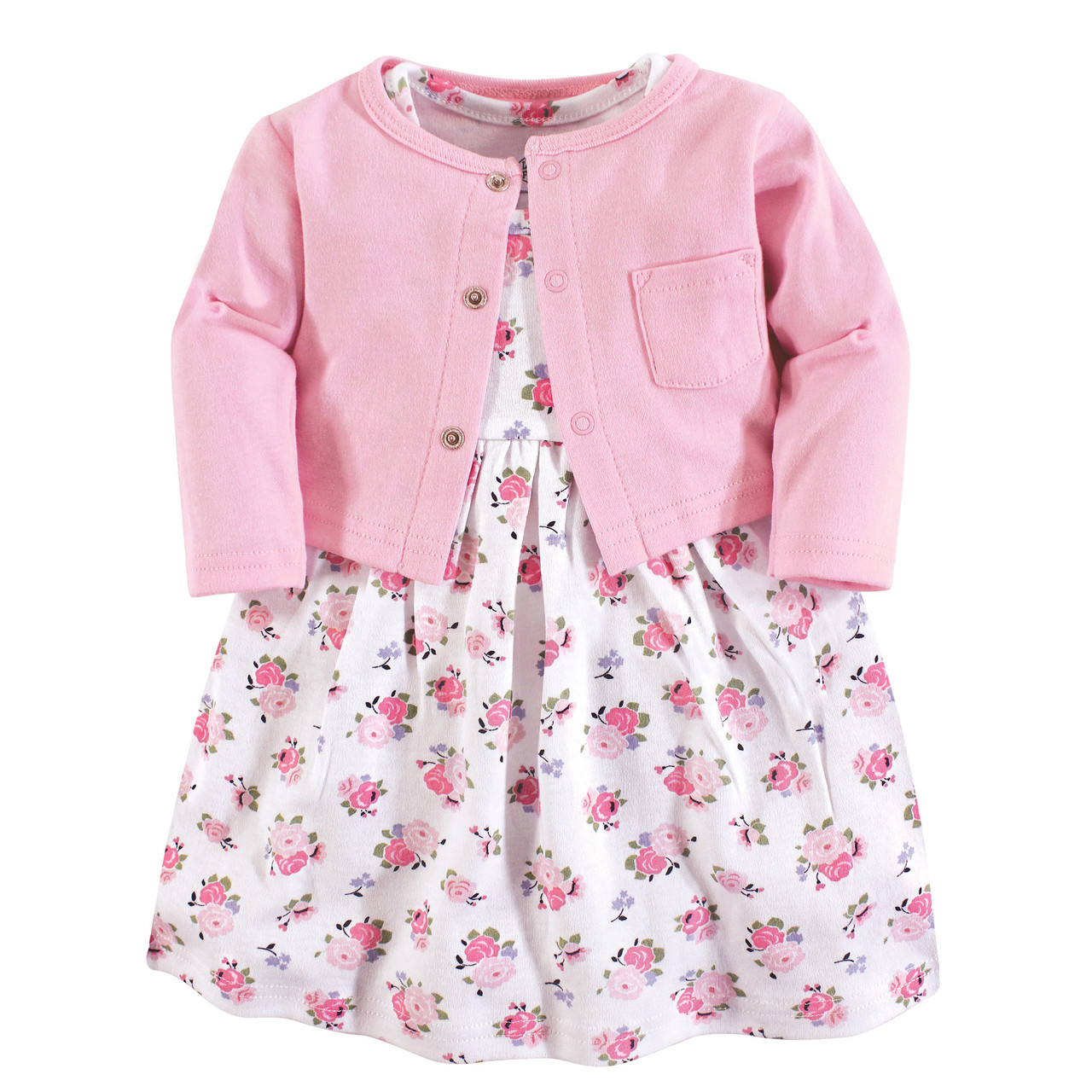 pink floral toddler dress