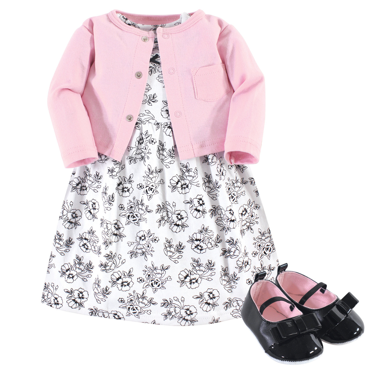 Hudson baby girl dress cardigan deals and shoes