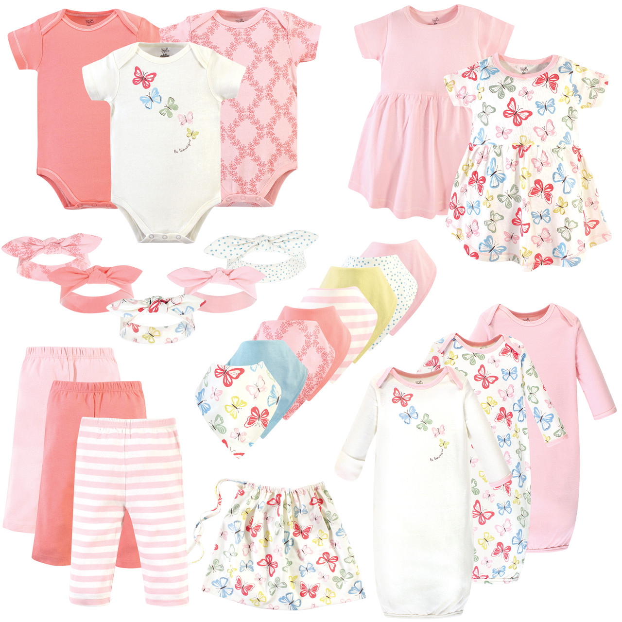 Touched By Nature Organic Layette Set Butterflies 0 6 Months