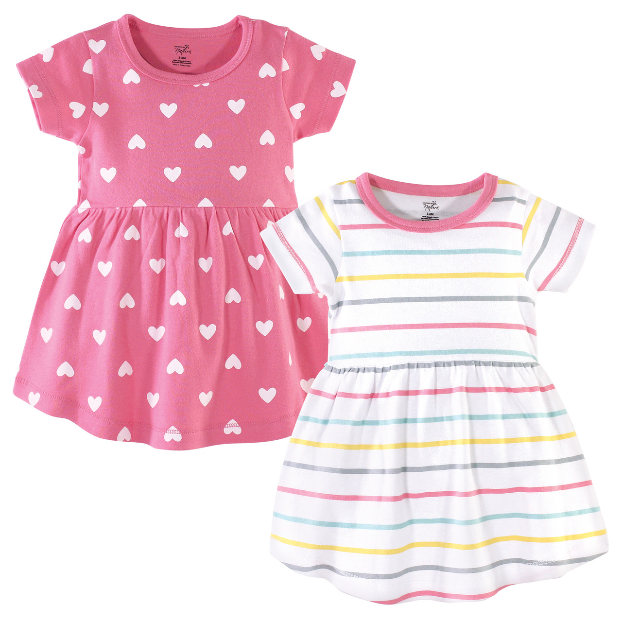 Hudson Baby Dress 2-Pack, Candy Stripes | Baby and Toddler Clothes ...