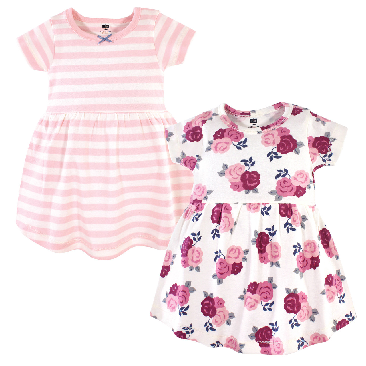 pink floral baby dress