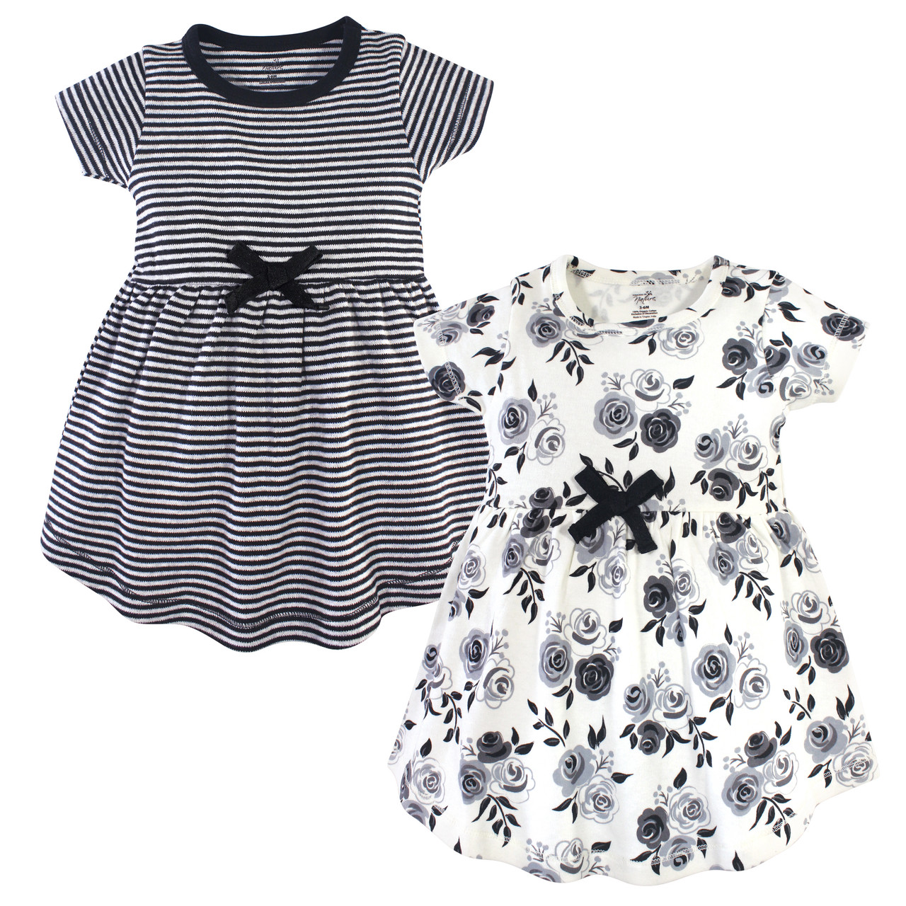 black floral baby dress