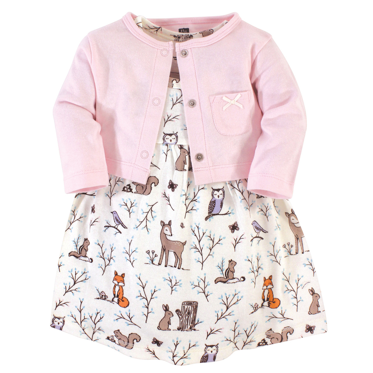 Hudson Baby Toddler Dress And Cardigan Enchanted Forest Baby And Toddler Clothes Accessories And Essentials