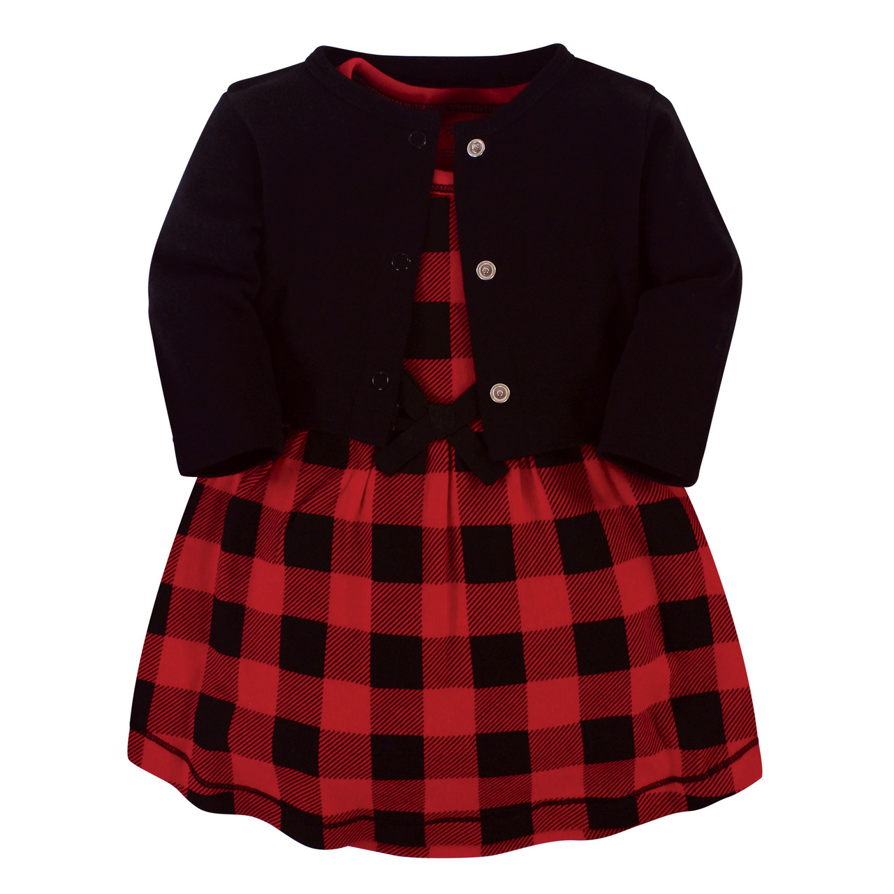 buffalo plaid baby girl dress