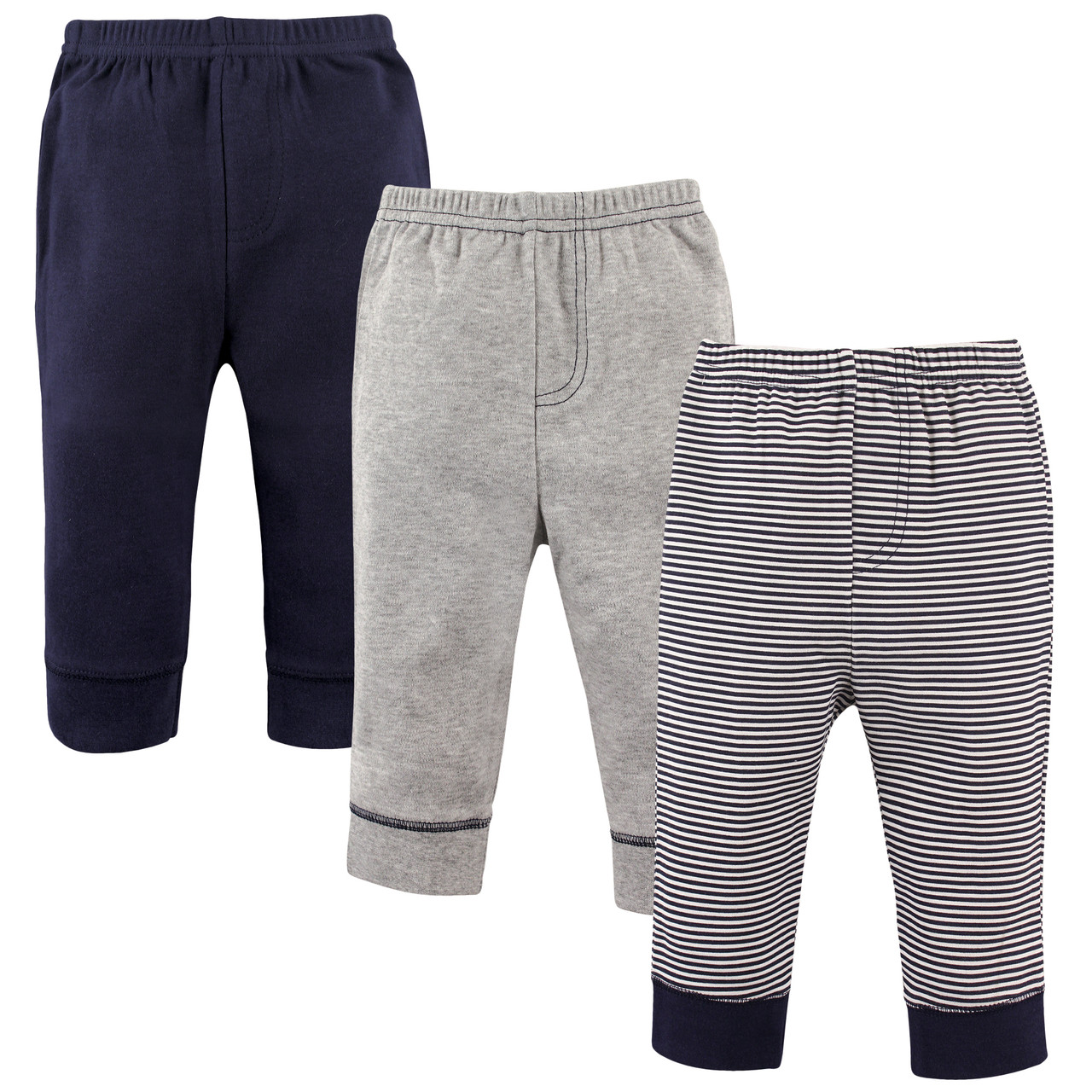 Luvable Friends 3er-Pack Schmale Kinderhosen | Pink & Navy/Grau | Größe 3T | Passform Bis Zum Knöchel