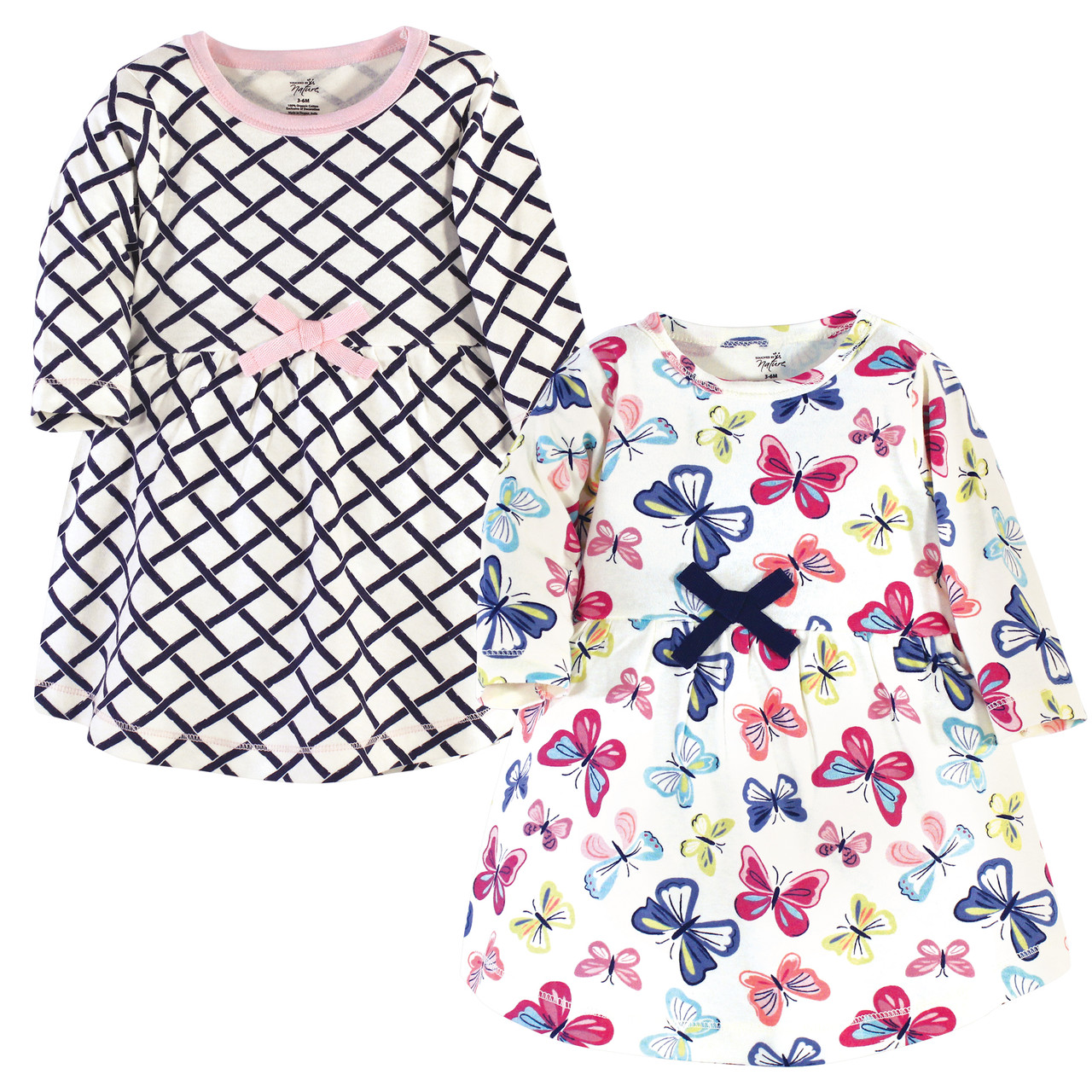 chinese dress ladies Organic Long Sleeve Ruffle Dress 6-12M / Fawn