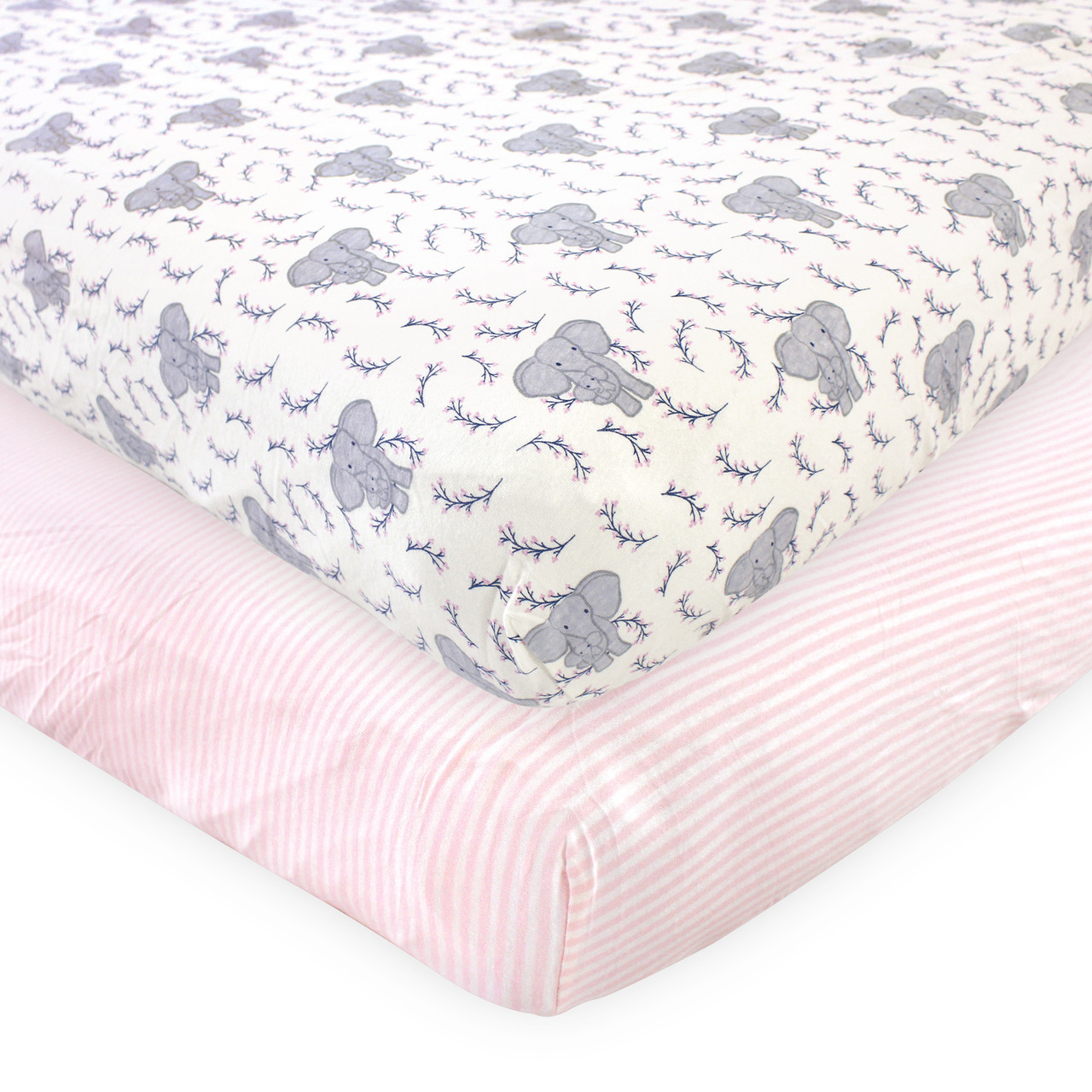 fitted crib sheets girl