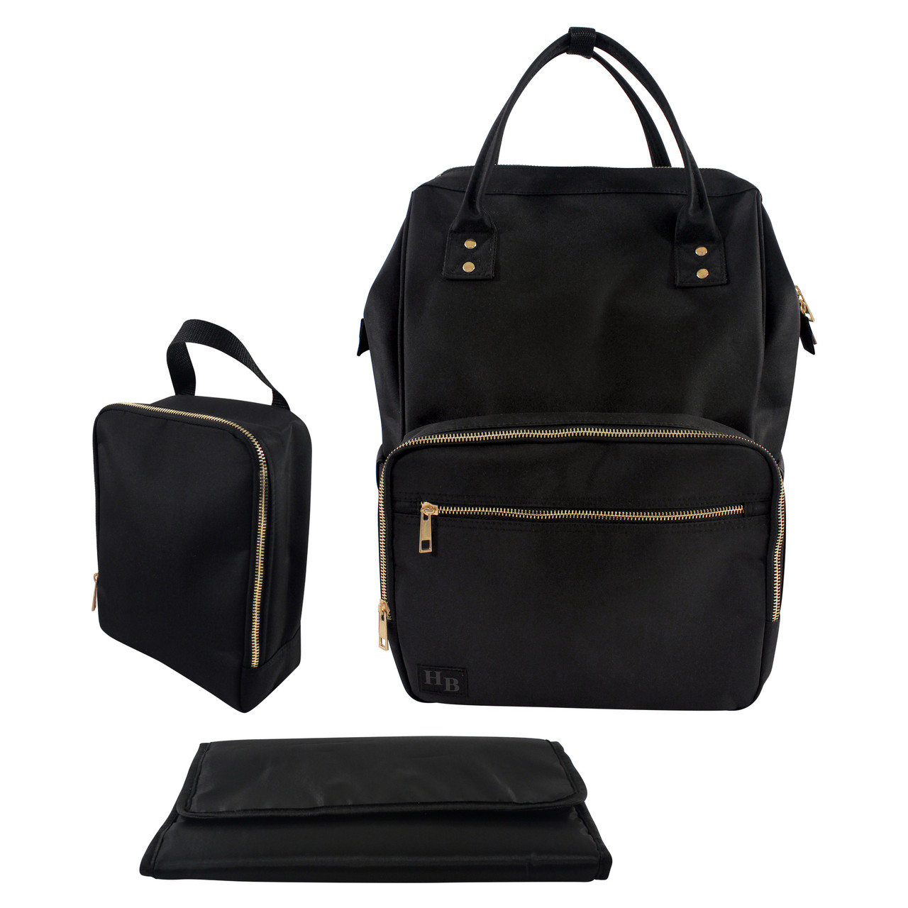 black diaper bag