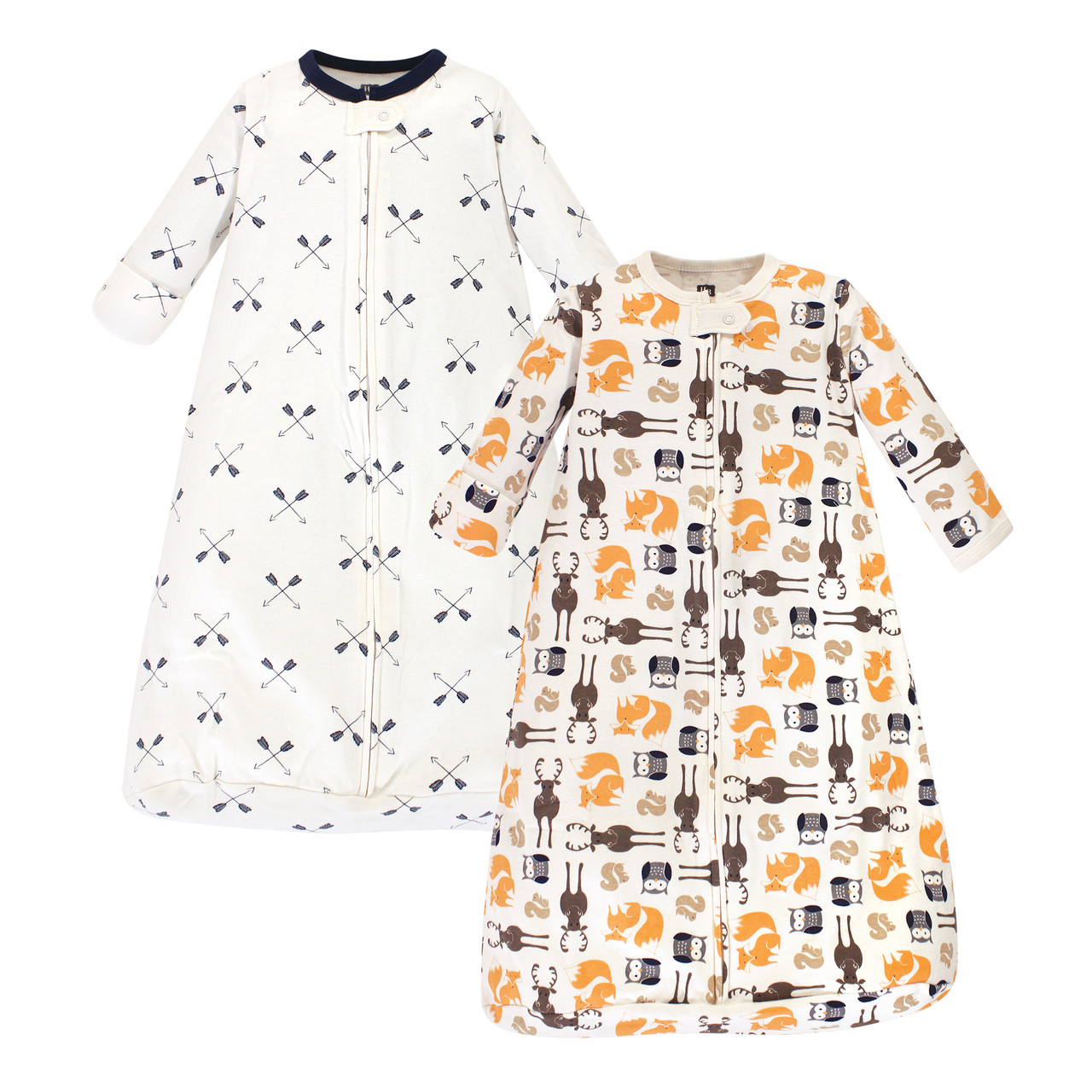Hudson Baby Long Sleeve Sleeping Bag 2Pack, Forest Baby and Toddler